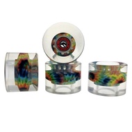 6045 Skateboard Wheels Transparent Printed Longboard Wheels Wear-Resistant High Resilience PU Wheels