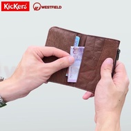 Kickers Premium Leather Bi-ford Slim Sleeve Card Holder Wallet ( KIC 88370 )