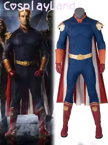IN Stock The Boys Homelander Cospaly Superhero Costume Adult Halloween Costumes Antony Starr Jumpsui