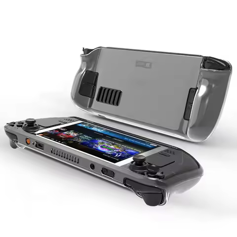 Clear Case for for Steam Deck Oled Console Transparent Carry Case Shockproof Soft TPU Protection Cov