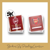 Stiker Arsenal Fan Car Sticker Peminat Bola EPL