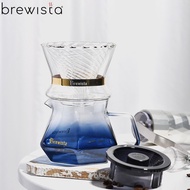 Brewista X Series Hand Brew Coffee Double Glass V60 Filter Cup Hexagonal Diamond Sharing Pot 400mlt