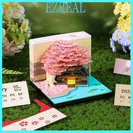 EZR Twenty twenty six LED Brightened Weekly Planner With 3D Blossomy Paper Sculpture And Tearable Pa