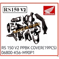 Inner Cover Set Honda RS 150 RS150 RS150R V2 100% Honda Original Kaver Matt Black Hitam Mati