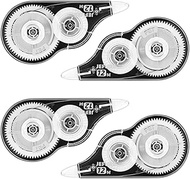 JEFURE 4 Pcs Correction Tape, 39.37 Ft White Wrong Out Tear-Resistant Bulk, Instant Corrections Easy