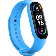 สำหรับวง Xiaomi Mi 7สายนาฬิกา Mi Band 6สาย Mi Band 5สาย Mi Band 4สาย Mi Band 3สายสำหรับผู้หญิงผู้ชาย Xiaomi Smartwatch สายสปอร์ตซิลิโคนสำหรับวง Xiaomi Mi 7 6 5 4 3 2 1