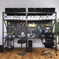 Fengyang Black Hole Board Desk Computer Desk Bookshelf Combination Shelf Floor Storage Bookcase Stud