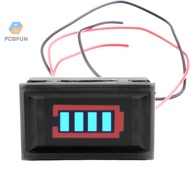 Pcbfun 2-wire Lithium Battery Capacity Indicator Module Tester 12v 24v 36v 48v 60v 72v