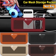 Citroen Car Storage Bag Car Seat Side Mesh Pocket Net Bag Leather Phone Organizer For c4 Cactus c5 c