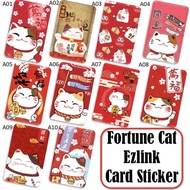 Fortune Cat / Lucky Cat 招财猫 Ezlink Card Sticker