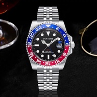 Watch Foreign Trade Stainless Steel Men's Watch Dual Time Zone One Piece Shipping Business PINTIME M