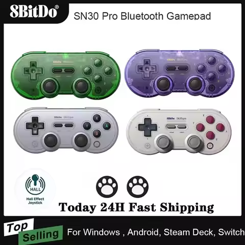 8Bitdo SN30 Pro Bluetooth Game Controller, Compatible with Nintendo Switch NS OLED MacOS Android Ste