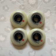 POWERSLIDE - White Spinner 80mm/88a 4-pack Inline Skate Wheels