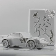Long-lasting Sports Car Figure Living room mahjong Decoration Creative Resin Eroded Statue Figurine 