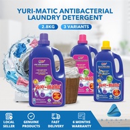 Yuri-matic Antibacterial Laundry Detergent 2.8kg - Tough Stain Removal Colour Brightening Low Suds