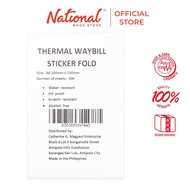 Thermal Waybill Sticker A6 100X150mm Fold - 500s