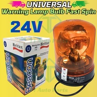 Lampu Suar Pusing Cahaya BULB 24V Halogen Beacon Lamp Amaran BRITAX Kuning Strobe Lori Treler Trak