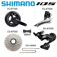 Shimano 105 R7000 Groupset 2x11 Speed Road Bike R7100 Crankset R7000 Front Rear Derailleur Cassette 