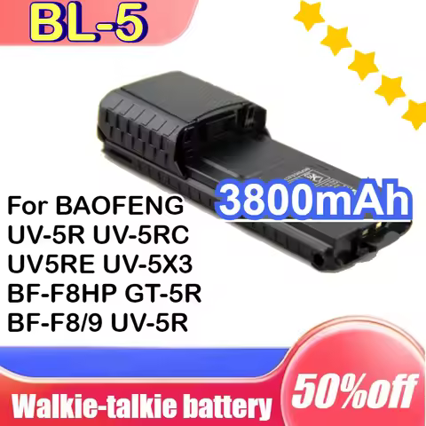 BL-5 3800mAh Li-ion Rechargeable Battery for BAOFENG UV-5R UV-5RC UV5RE UV-5X3 BF-F8HP GT-5R BF-F8 B