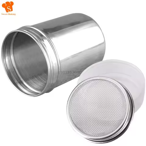 Stainless Steel Coffee Shaker Cocoa Chocolate Flour Powdered Sugar Sieve Filters Foam Spray Kitchen 
