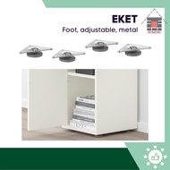 IKEA EKET Foot for storage cabinet, adjustable, metal, 4 pieces