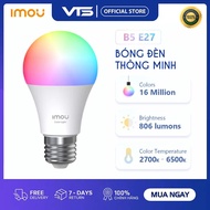IMOU CL1B-5 9W Smart Light Bulb, Wifi Connection, 16 Million Colors, Remote Control via Mobile App