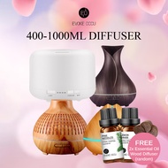 Evoke Occu 400ml-1000ml Ultrasonic Diffuser Air Humidifier Aromatherapy Essential Oil Remote 7 LED