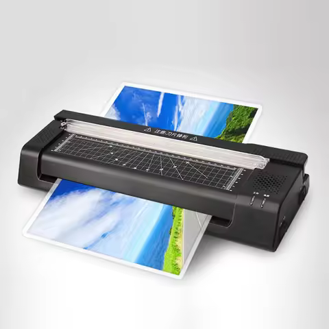 YE381C Photo Laminator For A3/A4 220V Fast Warm-up Laminating Machine With Paper Knife Home/Office F