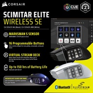 # CORSAIR SCIMITAR ELITE WIRELESS SE MMO Gaming Mouse # [ Gun Metal / White ]