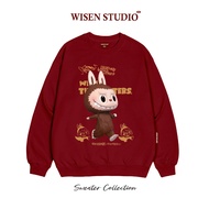 Local brand WISEN thick cotton felt oversize unisex sweater Labubu Ws Studio