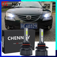 สำหรับ MAZDA 3 2006 ถึง 2008 2009 (ไฟหน้า) - P1 6000K ชุดหลอดไฟ LED เปลี่ยนหลอดฮาโลเจนสีขาว (1 คู่)