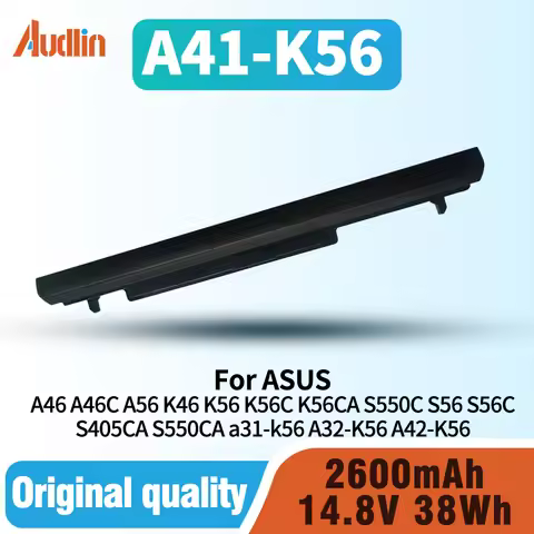 A41-K56 Battery Compatible with ASUS A46 A46C A56 K46 K56 K56C K56CA S550C S56 S56C S405CA S550CA a3