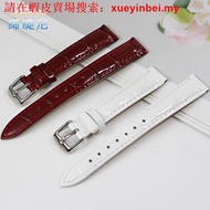 Fast Shipping Genuine Leather Strap Female Burgundy White Green Alternative Tissot Casio Feiya Dale Mai Siteng Watch Chain Soft 16