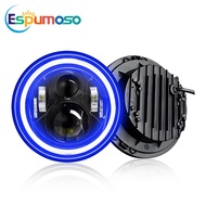 71 Inch Wrangler Headlight Blue Light Circle Full Circle Harley Motorcycle Spotlight Modified Super 