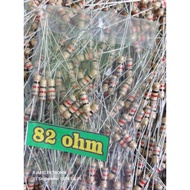 10 pcs resistors 1/2 watt 82 ohm