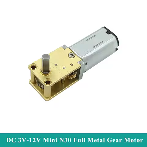 Mini N30 Full Metal Gearbox Gear Motor DC 3V-12V 135RPM-580RPM Slow Speed Large Torque Reduction Mot