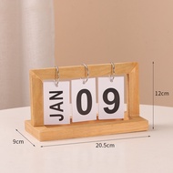 Wooden Calendar Lip Calendar Table Barang Aesthetic Calendar 3d Kayu Board Wall Calendar Desk Gift