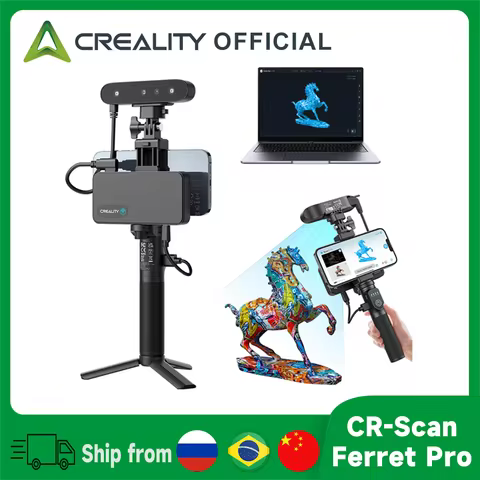 Creality 3D Scanner CR-Scan Ferret Pro WiFi Wireless Scanning Handheld Anti-shake Tracking 0.1mmAccu