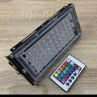 lampu led 20w rgb warna warni lampu disco 20 w led sorot 20 watt rgb - slim 50 w rgb