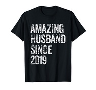 Amazing Husband Since 2019 5 Year Wedding Anniversary T-Shirt