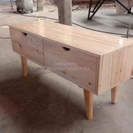 meja rias minimalis kayu jati belanda murah