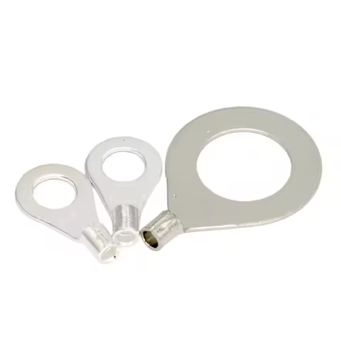 OT OT0.5-3/4 OT1-3/4 0.5/1mm2 Wire Cable Copper Connection Round Ring Tongue Connector Lug Spade Non