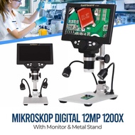 Taffware 12 MP 1200X Digital Microscope with 7 Inch Stand and LED Monitor - G1200