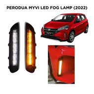 Perodua Myvi 2022 New OEM DRL Daylight LED Front Bumper LED Day Light With Running Light- 1 set