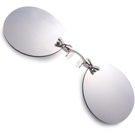 3 Colors 9.9 g Only Ultralight Rimless Retro Round Clip On Nose Sunglasses Matrix Morpheus Movie 9S4