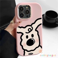 Soft Silicone TPU ANDROID Unique Cute Case Cartoon Curly Dog OPPO A36 A16 A17K A53 A3S AX5 A12E A57 