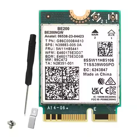 WIFI 7 BE200 BE200NGW Wifi Card BT 5.4 802.11AX Tri-Band M.2 NGFF Wireless Network Adapter For Win10