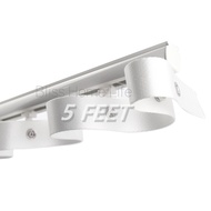 5 Feet Single S Track (107mm/125mm Snap Tape)/ Ripple Fold Track/ S Fold Track/ Curtain Track/ Raili