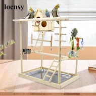 Ioensy Bird Playground Climbing 3 Layers Wooden Stand for Conures Budgie Lovebirds