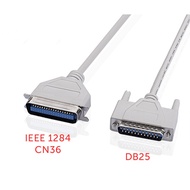 DB25 to IEEE 1284 CN36 printer cable, length 1.5M/3M/5M
